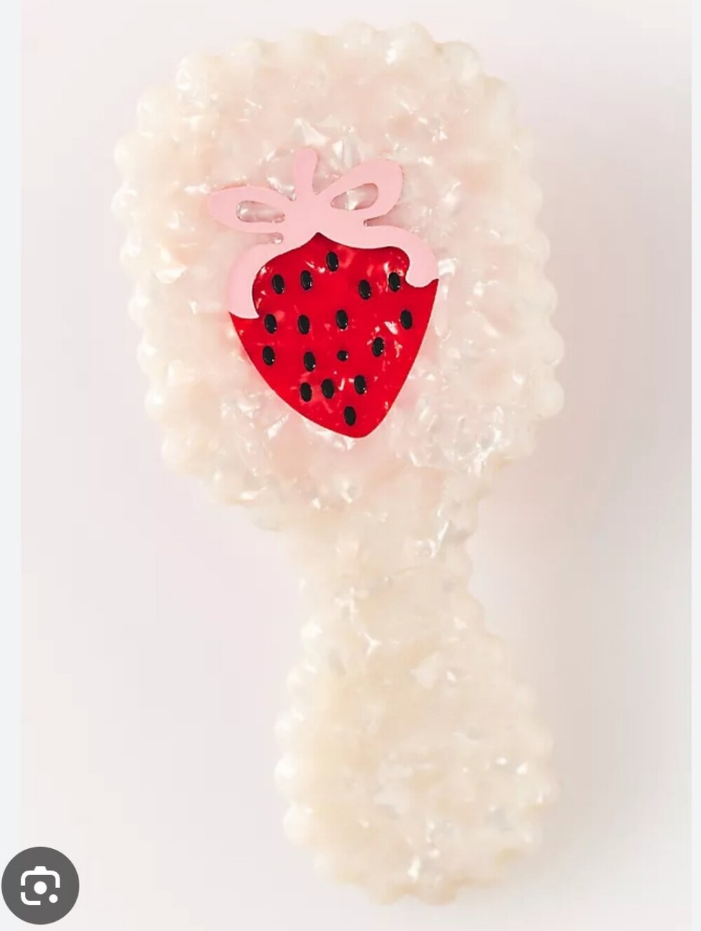By Anthropologie Berry Cute Crease-Free Hair Clips, Set of 2 & Mini Brush - Picture 4 of 7